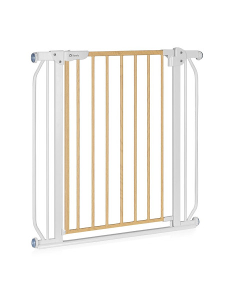 BN-LO-TRUUS_SLIM_WHITE_NATURAL,Lionelo - Poarta de siguranta prin presiune Truus Slim, 105 cm, Conform cu standardul europeane d