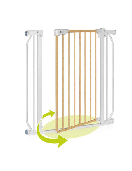 BN-LO-TRUUS_SLIM_WHITE_NATURAL,Lionelo - Poarta de siguranta prin presiune Truus Slim, 105 cm, Conform cu standardul europeane d