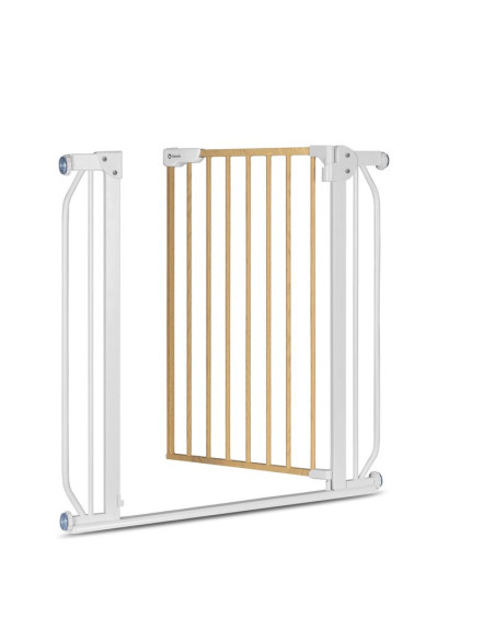 BN-LO-TRUUS_SLIM_WHITE_NATURAL,Lionelo - Poarta de siguranta prin presiune Truus Slim, 105 cm, Conform cu standardul europeane d