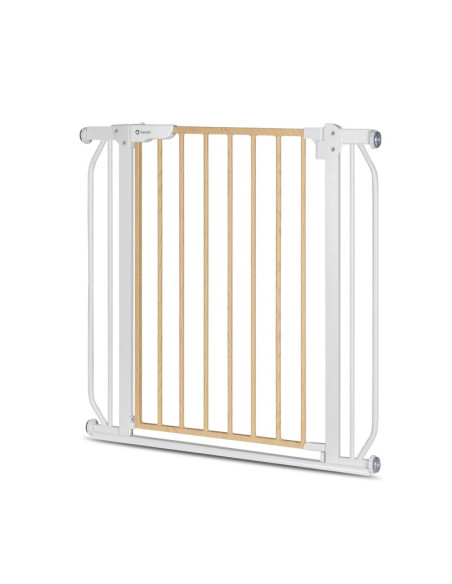 BN-LO-TRUUS_SLIM_WHITE_NATURAL,Lionelo - Poarta de siguranta prin presiune Truus Slim, 105 cm, Conform cu standardul europeane d