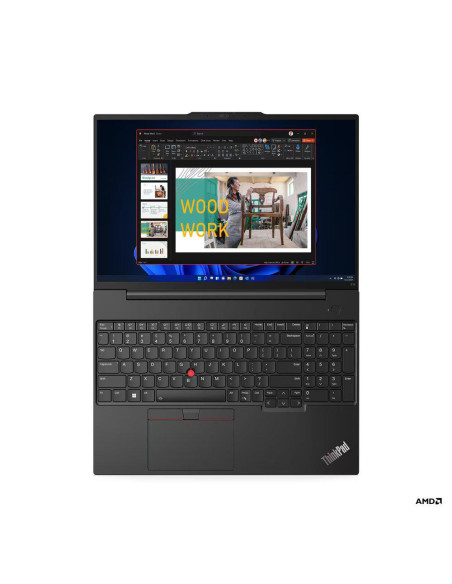 21JT003BRI,Laptop Lenovo ThinkPad E16 Gen 1, AMD Ryzen 5 7530U, 16inch, RAM 16GB, SSD 512GB, Graphite Black
