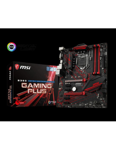 Placa de baza MSI B360 GAMING PLUS, Socket,B360 GAMING PLUS