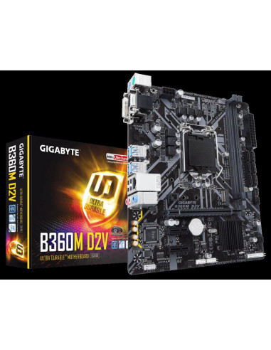 Placa de baza Gigabyte B360M-D2V, Socket,B360M D2V