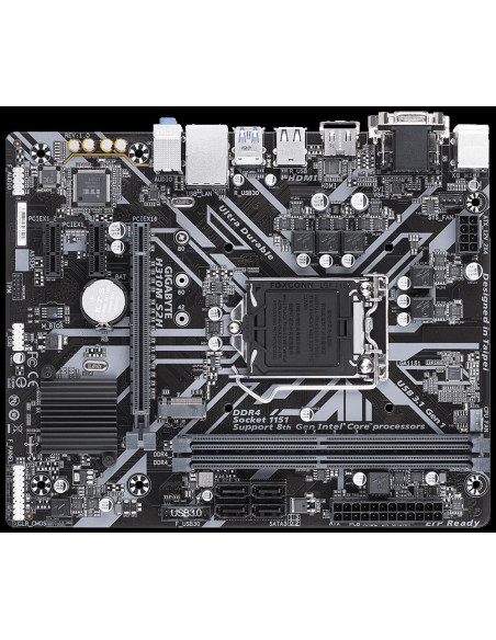 Placa de baza GIGABYTE H310M S2H, Socket 1151,H310M S2H