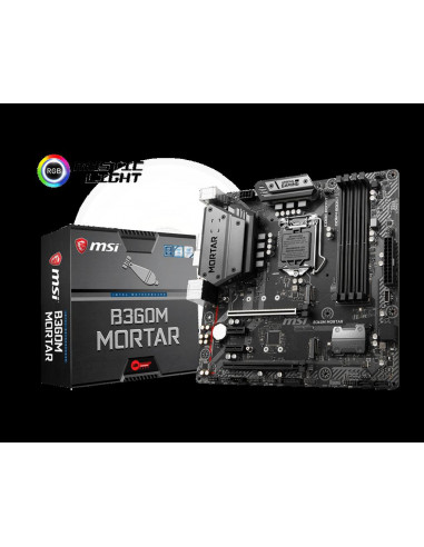 Placa de baza MSI B360M MORTAR, Socket,B360M MORTAR