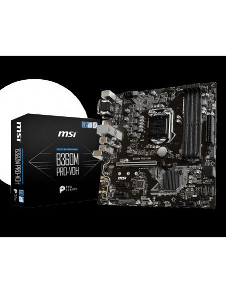 Placa de baza MSI B360M PRO-VDH, Socket,B360M PRO-VDH
