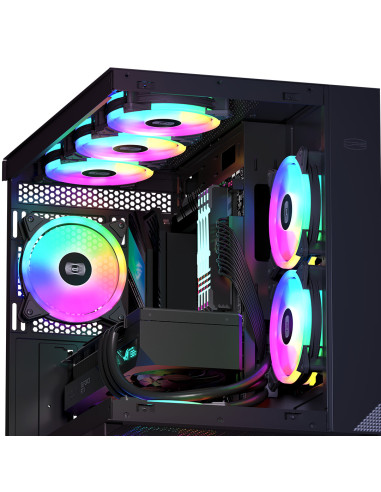 F3 T120ARGB BK,VENTILATOR PCCOOLER, 120mm, 500 - 1800 RPM, LED ARGB, conector 4 pin, "F3 T120ARGB BK"