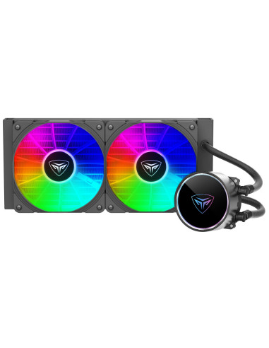PD240S ARGB BK,COOLER PCCOOLER, skt. universal, racire cu lichid, vent. 2x120mm, 400-1800RPM, "PD240S ARGB BK"