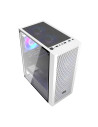 MA100 MESH W,CARCASA PCCOOLER, Middle Tower, ATX, fara sursa, sticla securizata, 3 ventilatoare incluse, iluminare ARGB, alb, US