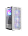 MA100 MESH W,CARCASA PCCOOLER, Middle Tower, ATX, fara sursa, sticla securizata, 3 ventilatoare incluse, iluminare ARGB, alb, US