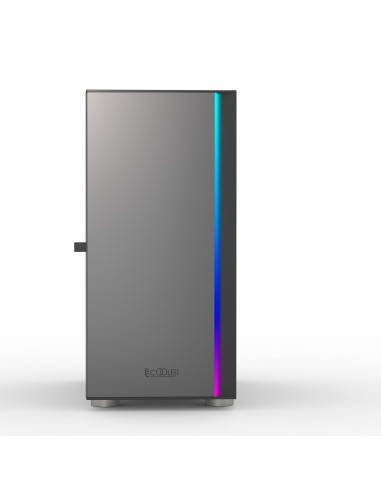 LM300G ARGB,CARCASA PCCOOLER, Middle Tower, mATX, ITX, fara sursa, sticla securizata, 1 ventilator inclus ARGB, negru, USB 3.2 g