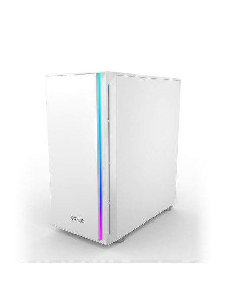 LM300W ARGB,CARCASA PCCOOLER, Middle Tower, mATX, ITX, fara sursa, sticla securizata, 1 ventilator inclus ARGB, alb, USB 3.2 gen