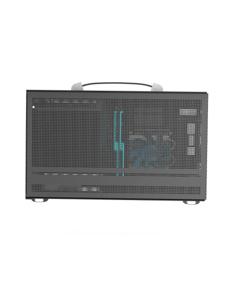 MINI I100G PRO MESH,CARCASA PCCOOLER, Mini Tower, ITX, fara sursa, fereastra laterala tip MESH, gri, USB 3.2 gen 1 x 1, USB Type