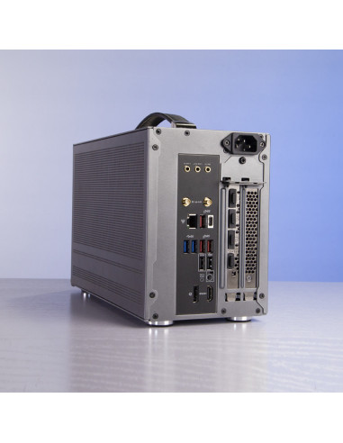 MINI I100G PRO MESH,CARCASA PCCOOLER, Mini Tower, ITX, fara sursa, fereastra laterala tip MESH, gri, USB 3.2 gen 1 x 1, USB Type