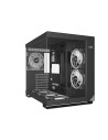 C3 T500 BK,CARCASA PCCOOLER, Middle Tower, ATX, fara sursa, sticla securizata, negru, USB 3.2 gen 1 x 2, USB Type-C x 2, mic, au