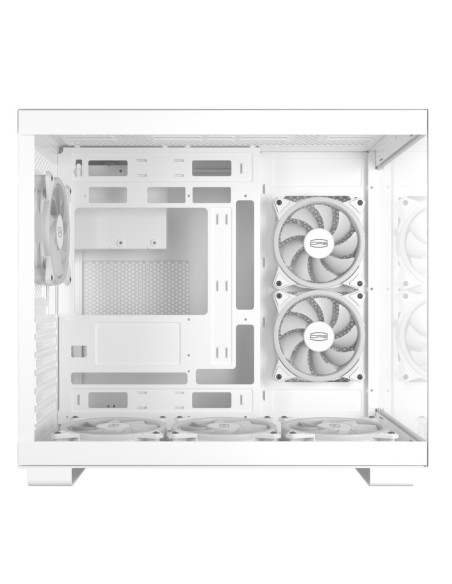C3 T500 ARGB WH,CARCASA PCCOOLER, Middle Tower, ATX, fara sursa, sticla securizata, 6 ventilatoare incluse, iluminare ARGB, negr