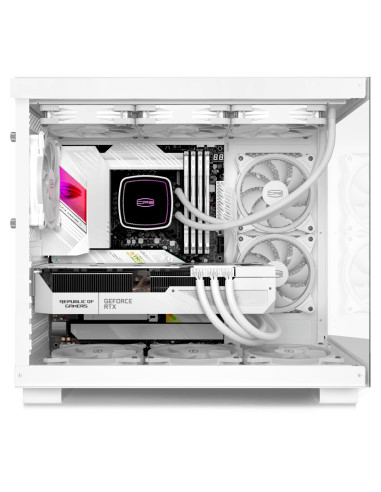 C3 T500 ARGB WH,CARCASA PCCOOLER, Middle Tower, ATX, fara sursa, sticla securizata, 6 ventilatoare incluse, iluminare ARGB, negr