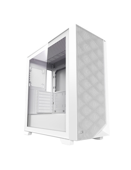 C3D510 ARGB WH,CARCASA PCCOOLER, Middle Tower, ATX, fara sursa, sticla securizata, 3 ventilatoare incluse, iluminare ARGB, alb, 