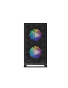 C3D310 ARGB BK,CARCASA PCCOOLER, Mini Tower, mATX, fara sursa, sticla securizata, 2 ventilatoare incluse, iluminare ARGB, negru, 2