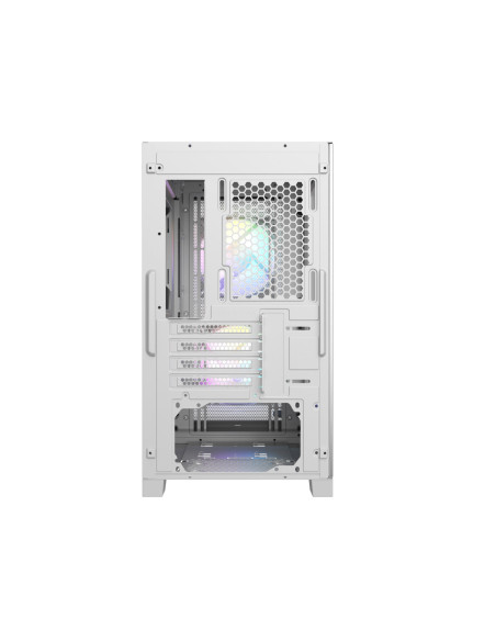 C3D310 ARGB WH,CARCASA PCCOOLER, Mini Tower, mATX, fara sursa, sticla securizata, 2 ventilatoare incluse, iluminare ARGB, alb, U