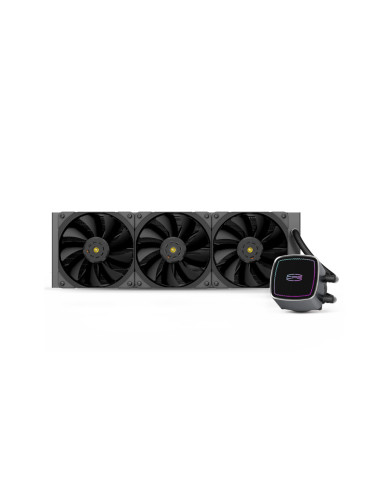 DE360 BK,COOLER PCCOOLER, skt. universal, racire cu lichid, vent. 3x120mm, 600-1850rpm, "DE360 BK"