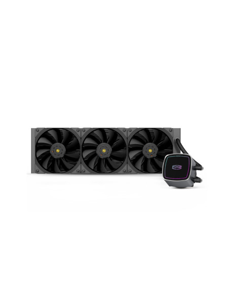 DE360 BK,COOLER PCCOOLER, skt. universal, racire cu lichid, vent. 3x120mm, 600-1850rpm, "DE360 BK"