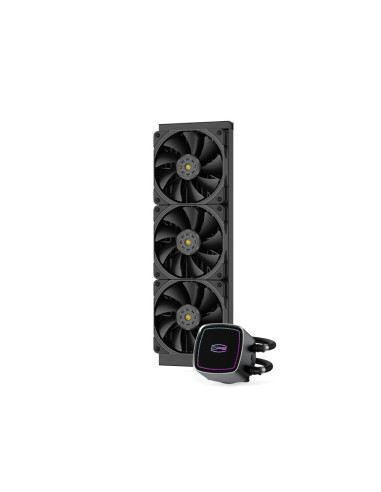 DE360 BK,COOLER PCCOOLER, skt. universal, racire cu lichid, vent. 3x120mm, 600-1850rpm, "DE360 BK"
