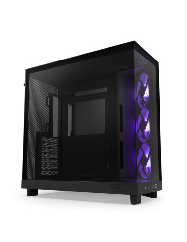 CC-H61FB-R1,Carcasa NZXT H6 Flow RGB Black, Fara sursa