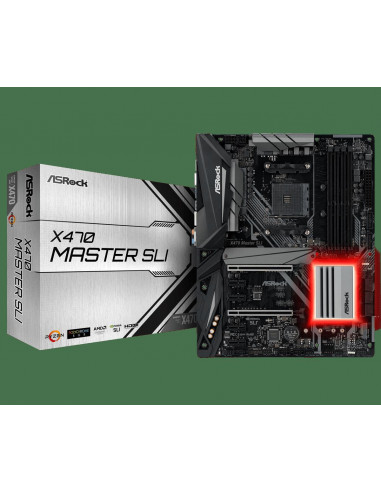 Placa de baza ASRock X470 Master SLI, Socket AM4,X470 MASTER SLI