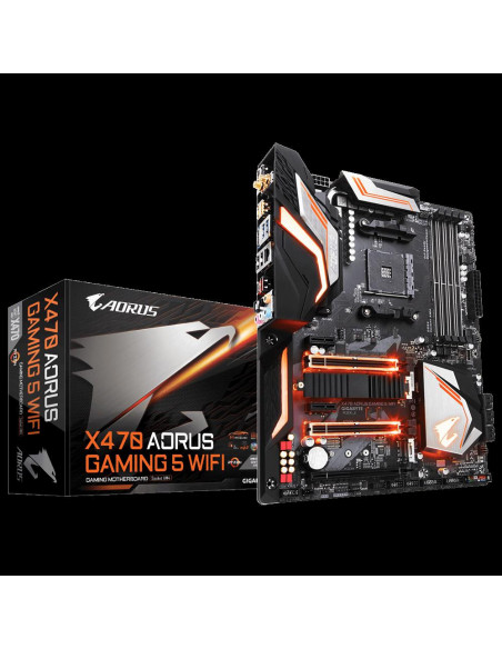 Placa de baza Gigabyte X470 AORUS GAMING 5 WIFI, Socket,X470