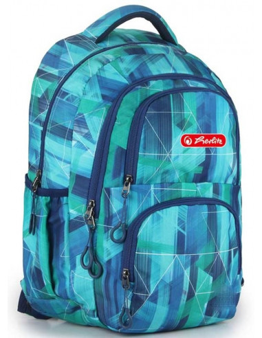 9478870,Rucsac Herlitz Rover Cu Doua Compartimente, Suport De Laptop Si Tableta, Motiv Ice Crystals