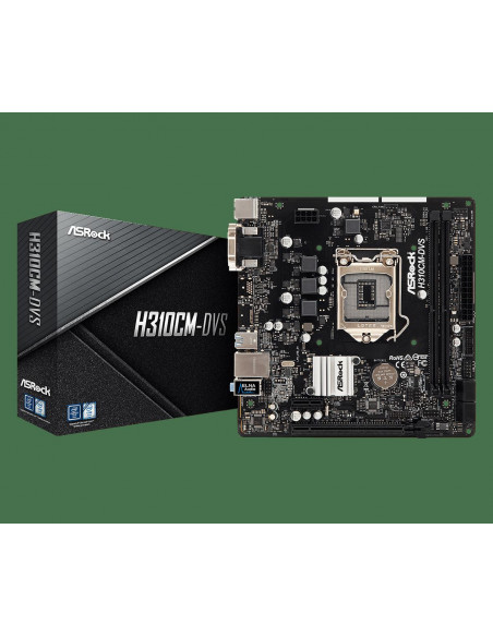 Placa de baza ASRock H310CM-DVS, Socket 1151,H310CM-DVS