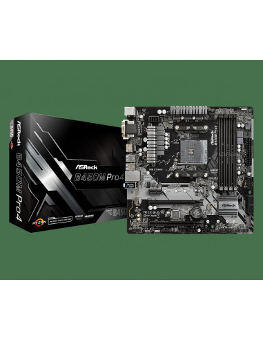 Placa de baza ASRock B450M Pro4, Socket AM4,B450M PRO4