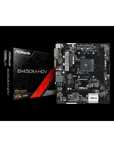 Placa de baza ASRock B450M-HDV, Socket AM4,B450M-HDV