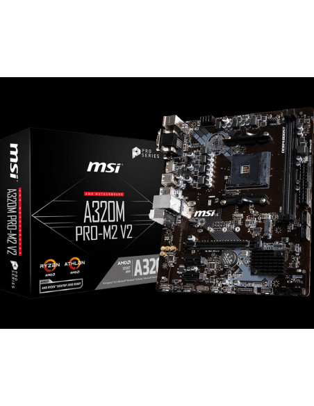 Placa de baza MSI A320M PRO-M2 V2, SOCKET AM4,A320M PRO-M2 V2
