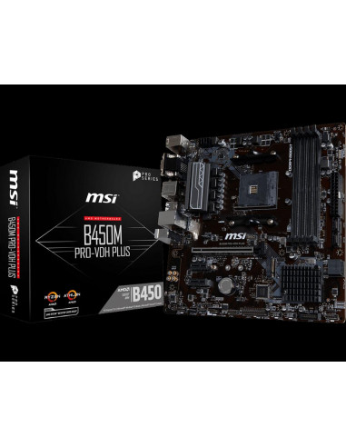 Placa de baza MSI B450M PRO-VDH PLUS, Socket AM4,B450M PRO-VDH