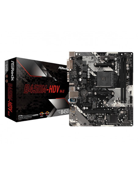 Placa de baza ASRock B450M-HDV R4.0, Socket AM4,B450M-HDV R4.0