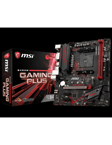 Placa de baza MSI B450M GAMING PLUS, Socket AM4,B450M GAMING