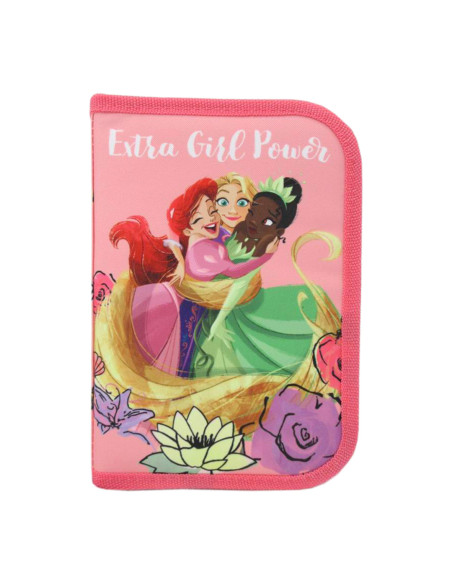 PSPE2201-1,Penar neechipat 1 fermoar 2 extensii princess girl power roz pigna