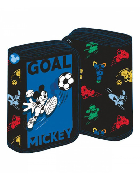 MKPE2201-2,Penar neechipat 1 fermoar 2 extensii mickey negru goal pigna