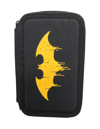 BMPE2303-1,Penar neechipat 3 fermoare batman negru pigna