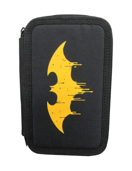 BMPE2303-1,Penar neechipat 3 fermoare batman negru pigna