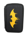 BMPE2303-1,Penar neechipat 3 fermoare batman negru pigna