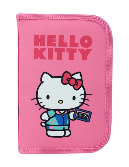 HKPE2301-1,Penar neechipat 1 fermoar 2 extensii hello kitty roz pigna