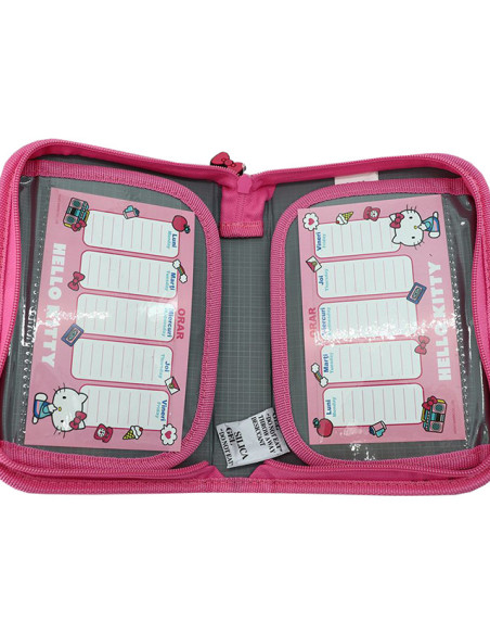HKPE2301-1,Penar neechipat 1 fermoar 2 extensii hello kitty roz pigna