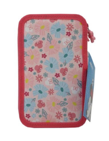 MNPE2203-2,Penar neechipat 3 fermoare minnie mouse blossom roz pastel pigna