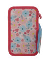 MNPE2203-2,Penar neechipat 3 fermoare minnie mouse blossom roz pastel pigna