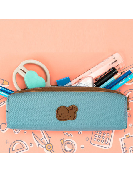 DL67030,Penar etui tubular culori asortate cute dog deli