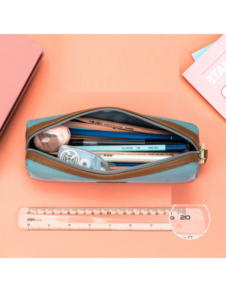 DL67030,Penar etui tubular culori asortate cute dog deli