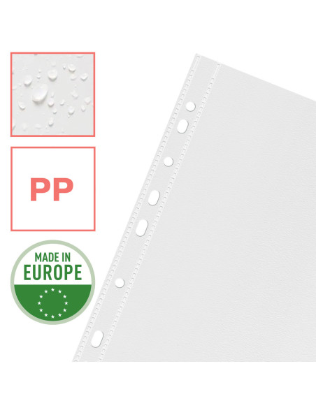 ES628486,Folie protectie a4 43 microni 25/set reciclabila colour'breeze esselte